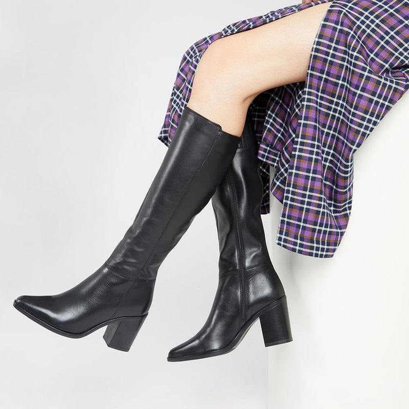 Cagliari Extra Slim Calf Fit Knee High Boots - CAGLIARIXS / 321