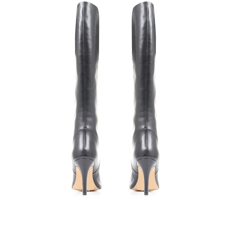 Stiletto boots on sale knee high