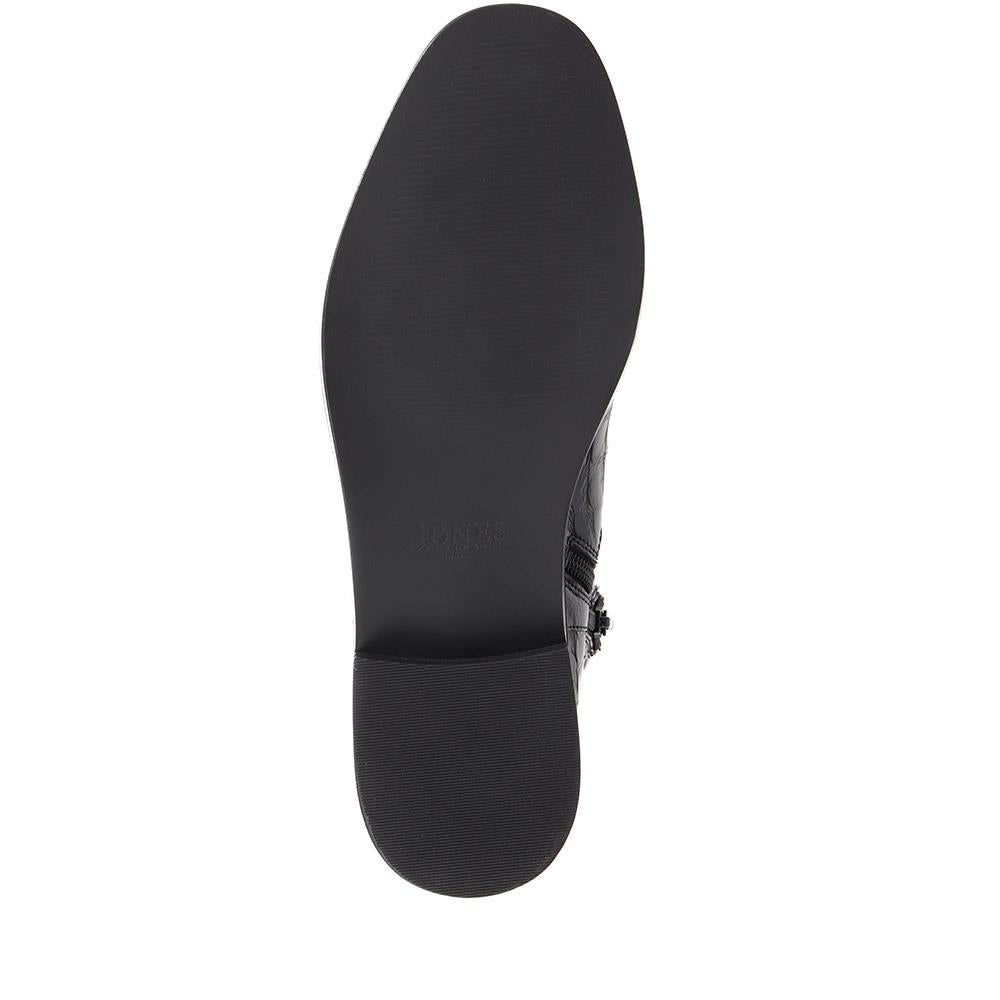 Black Patent Croc