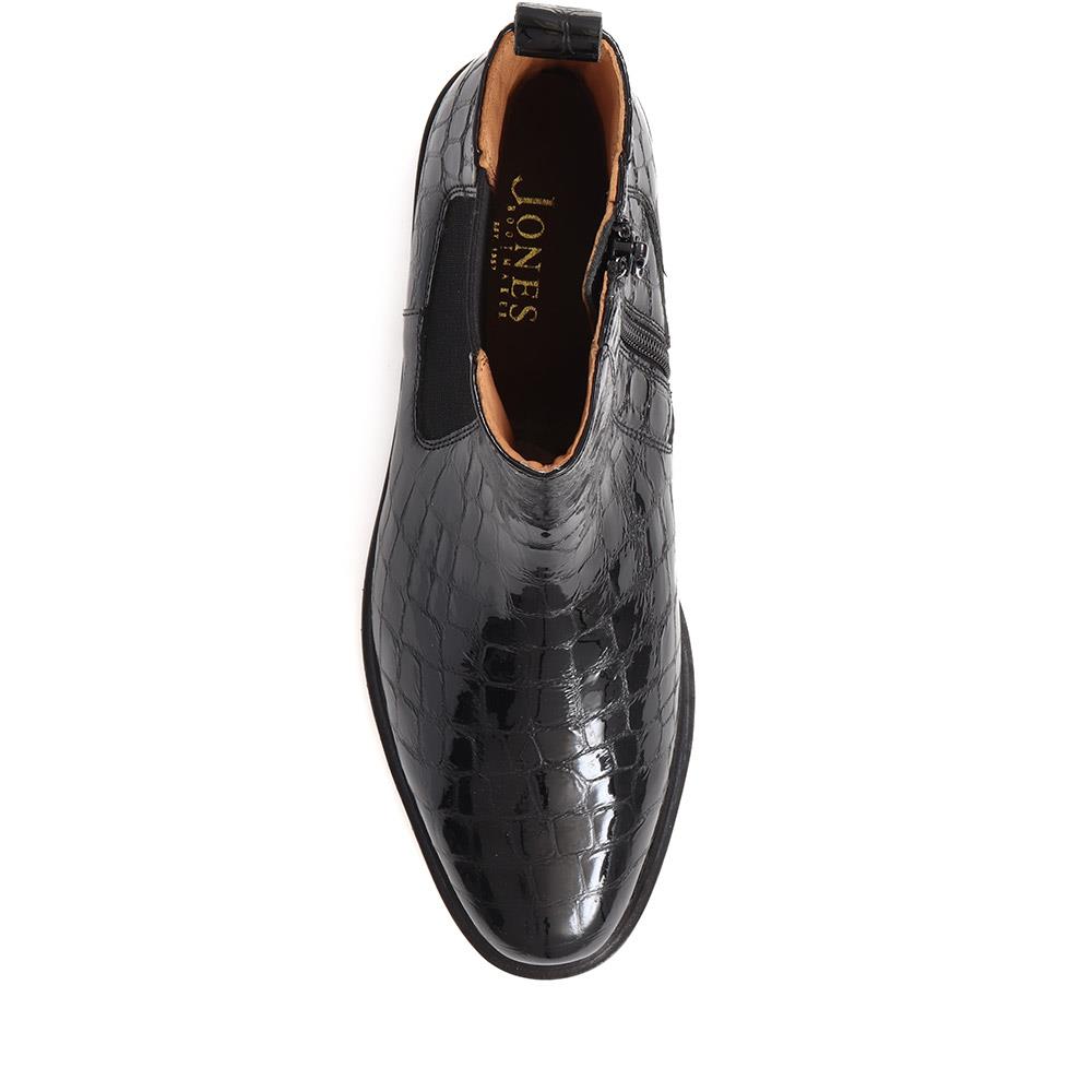 Black Patent Croc