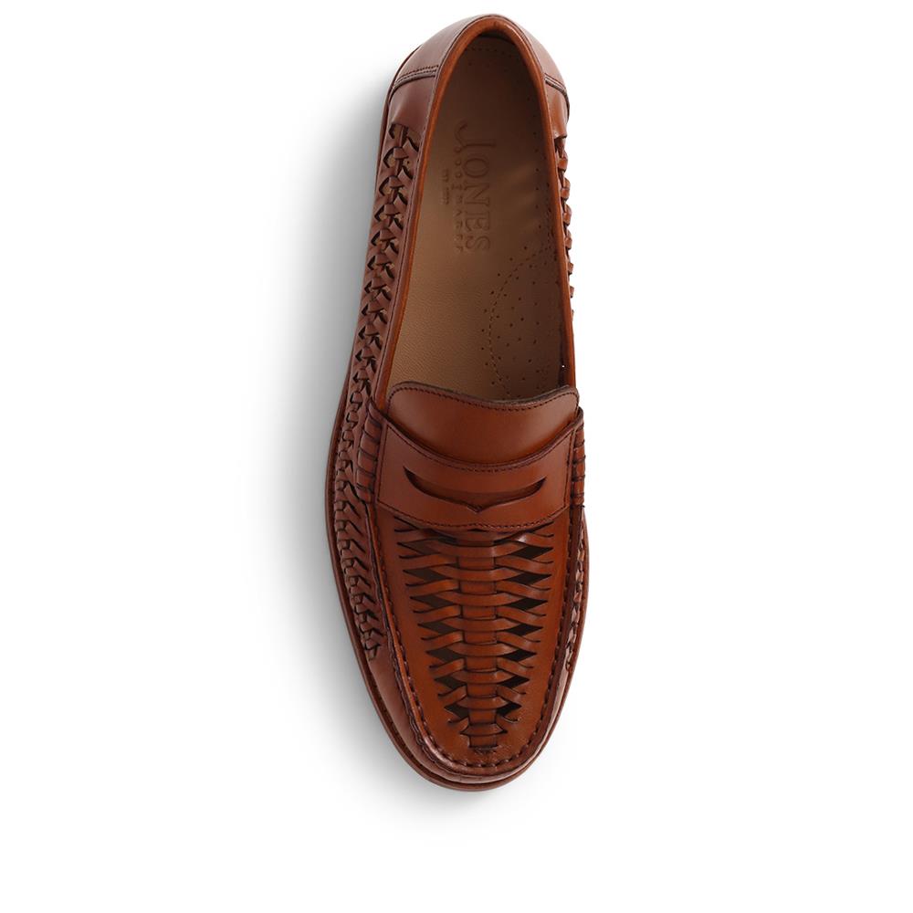 Riverside Woven Leather Loafers (RIVERSIDE) by Jones Bootmaker
