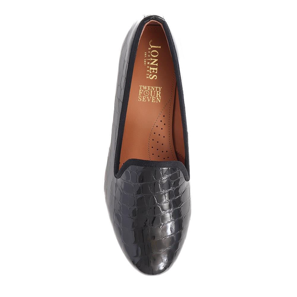 Black Patent Croc