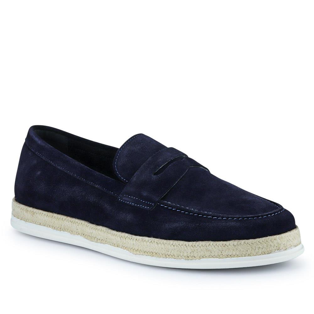 Navy Suede