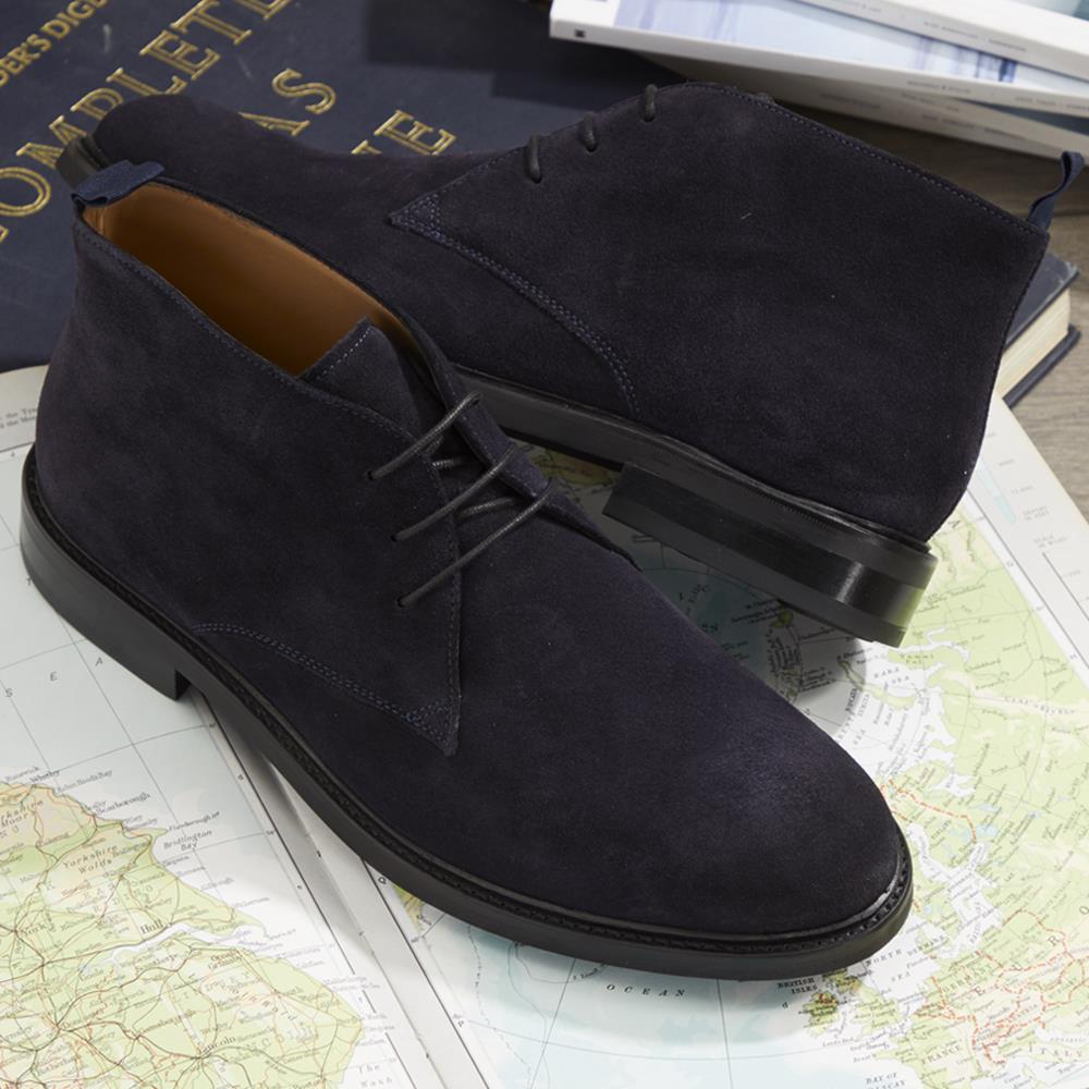 Navy Suede