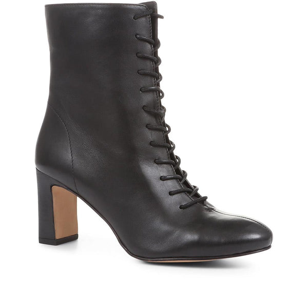 Lenore Heeled Leather Ankle Boots (LENORE) by Jones Bootmaker