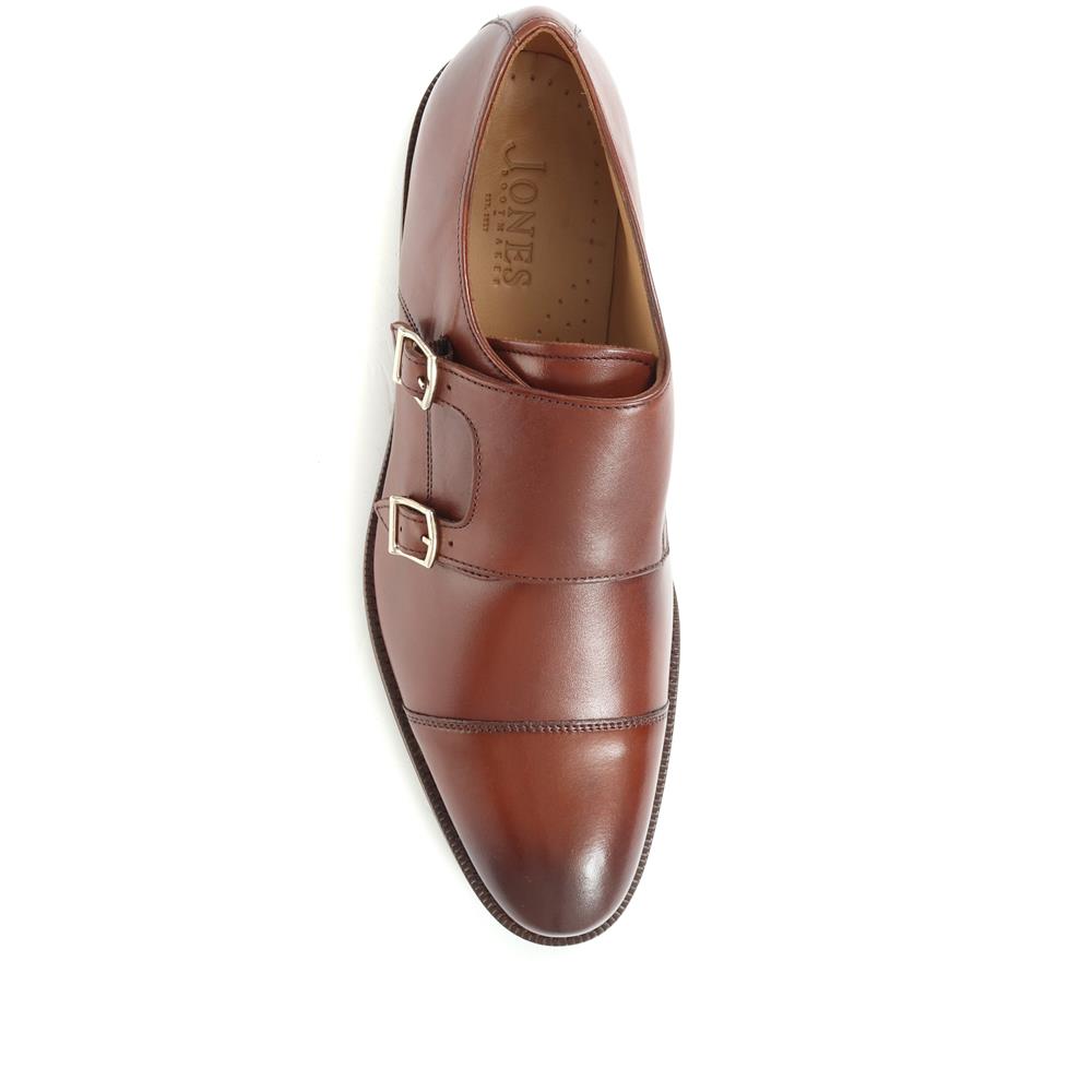 Nathaniel Leather Double Monk Shoes (NATHANIEL) by Jones Bootmaker