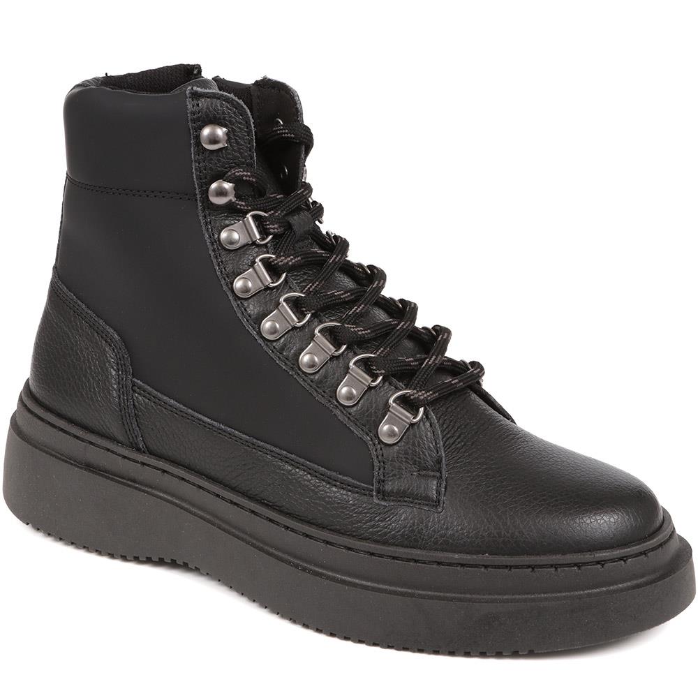 Chunky Leather Boots - DREXEL / 324 503