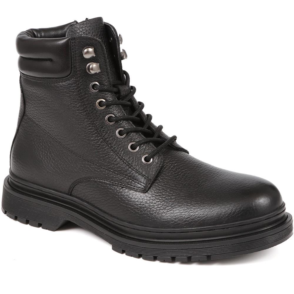 Elio Leather Lace Up Boots - ELIO / 324 398