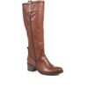 Leather Block Heel Boots - GAB34500 / 320 523