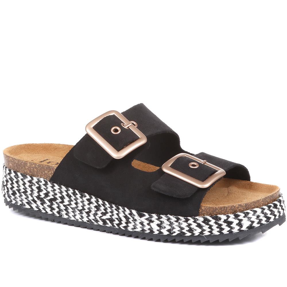 Tammy Double Buckle Mule Sandals - TAMMY / 322 039